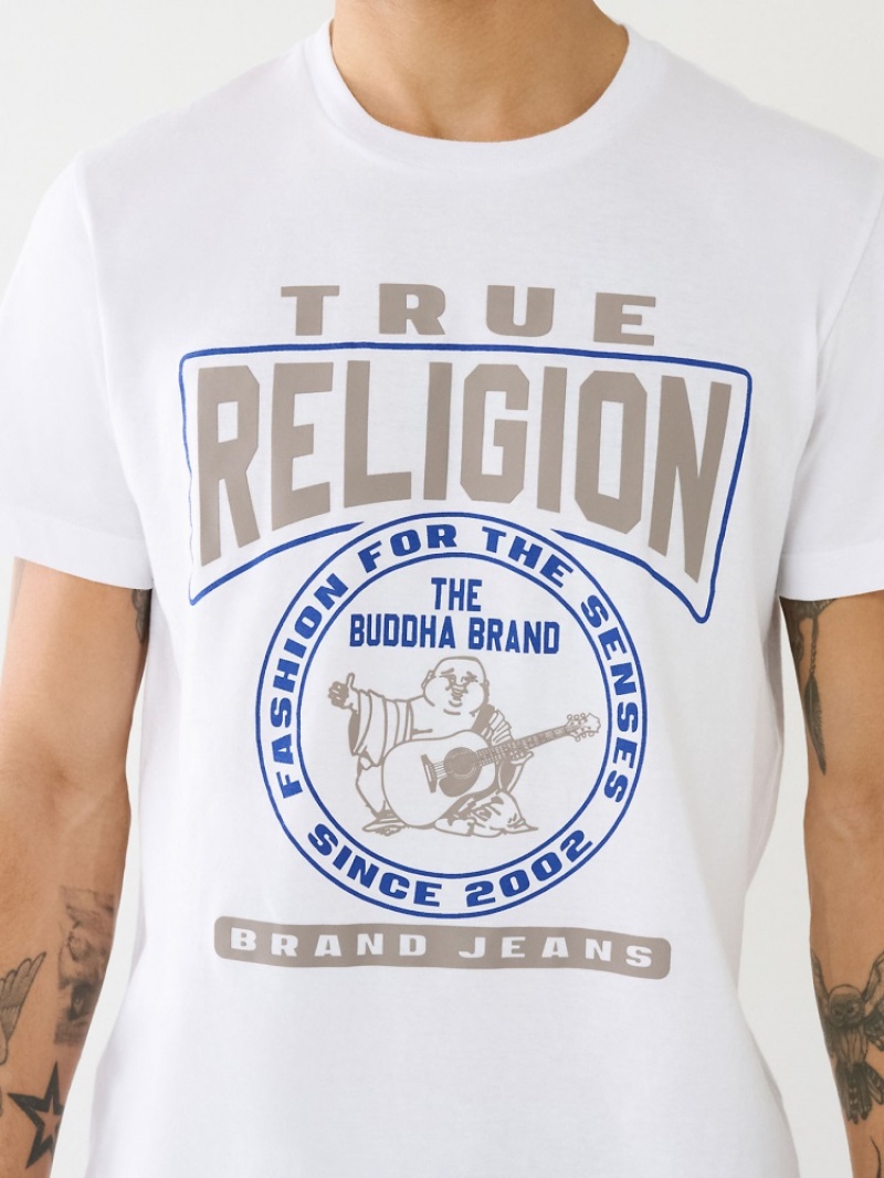 T Shirts True Religion Tr Buddha Logo Crew Neck Homme Beige | KMF-54396879