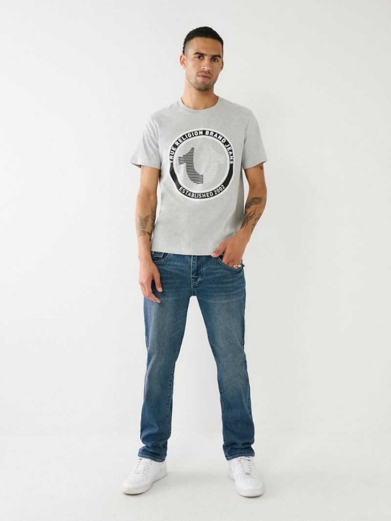 T Shirts True Religion Strike Horseshoe Logo Homme Bleu Marine | PYO-27005034