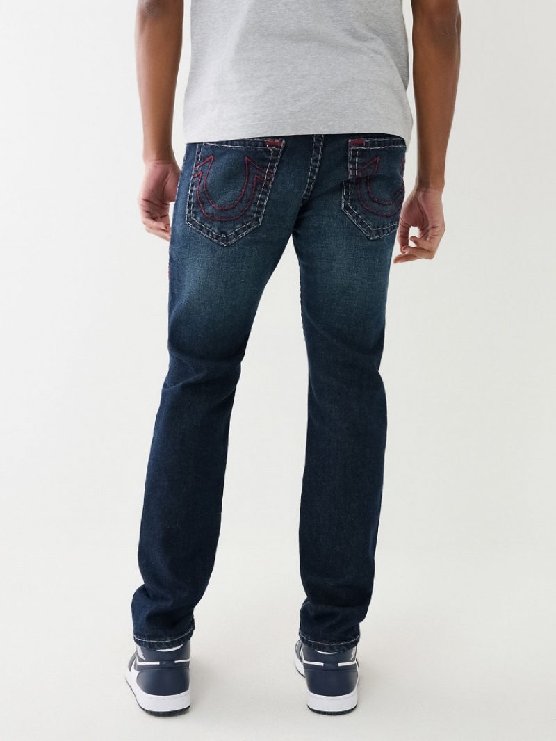 Flap Pocket Jeans True Religion Rocco Super T Mince Jean Homme Bleu Marine | BTV-16412500