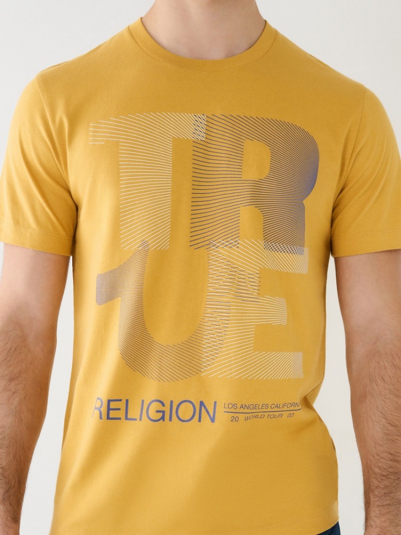 T Shirts True Religion Doublée True Religion Logo Homme Noir | ARO-13792766