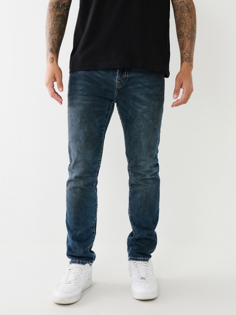 Flap Pocket Jeans True Religion Rocco Super T Mince Jean Homme Bleu Marine | KUI-06689252