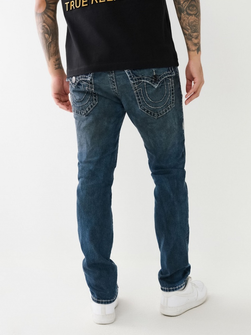 Flap Pocket Jeans True Religion Rocco Super T Mince Jean Homme Bleu Marine | KUI-06689252