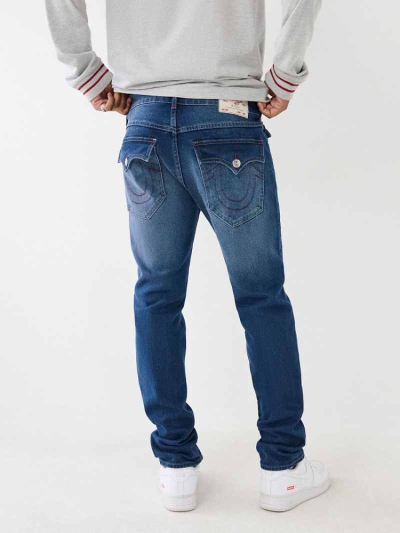 Flap Pocket Jeans True Religion Rocco Mince Jean Homme Blanche Bleu Marine | HNN-58768592