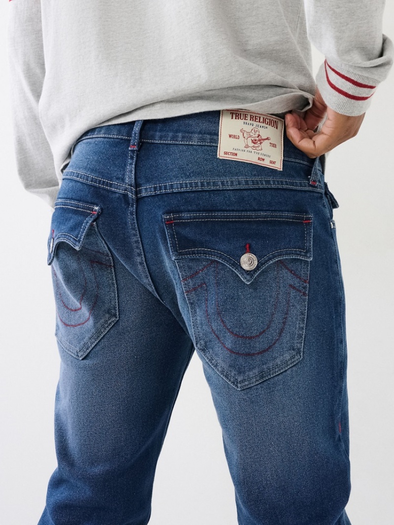 Flap Pocket Jeans True Religion Rocco Mince Jean Homme Blanche Bleu Marine | HNN-58768592