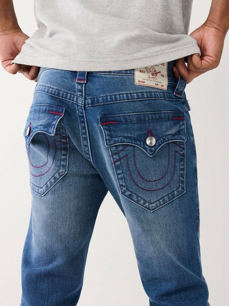 Flap Pocket Jeans True Religion Rocco Mince Jean Homme Vert Olive | QYX-07486461