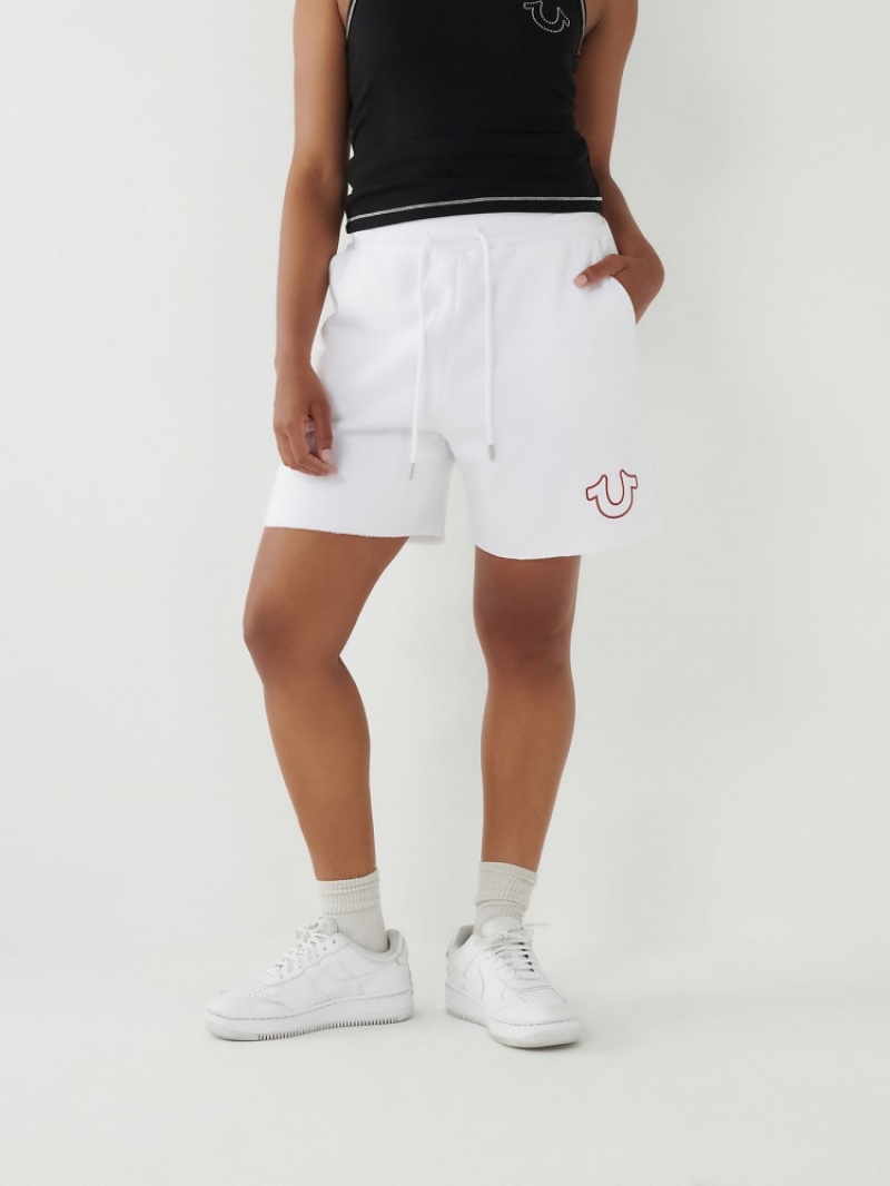 Short True Religion Logo Gym Femme Bleu Marine | FFF-20955658