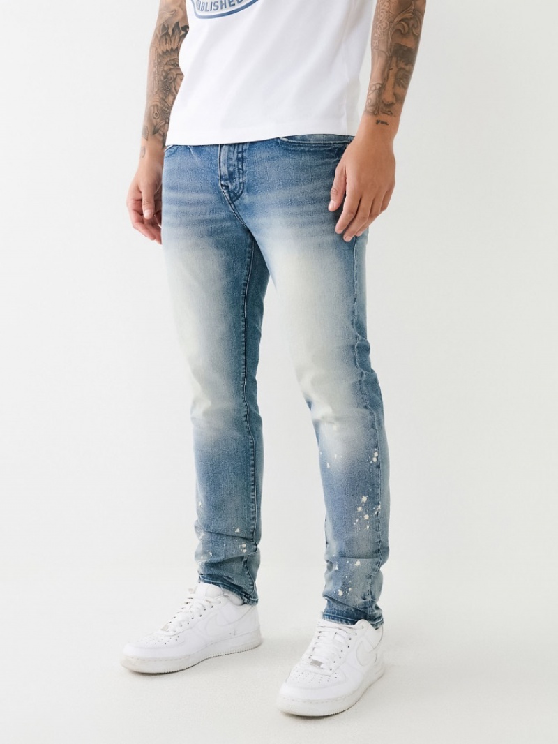 Flap Pocket Jeans True Religion Rocco Mince Jean Homme Jaune | ISO-66990908