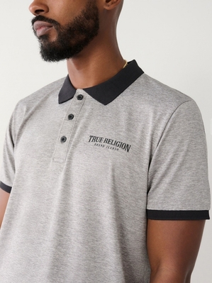 Chemises True Religion True Polo Shirt Homme Blanche Bleu | MNW-52405639