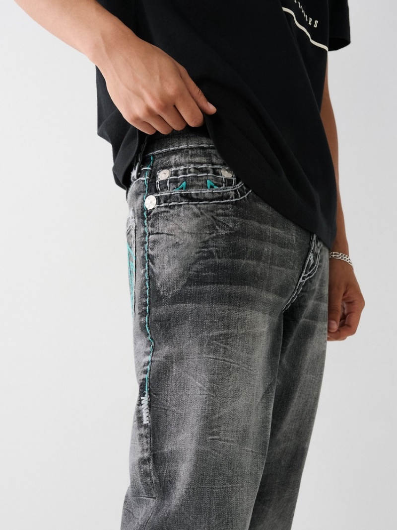 Flap Pocket Jeans True Religion Ricky Super T Stitch Droit Jean Homme Bleu Marine | WFT-59296270