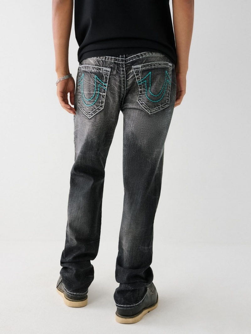 Flap Pocket Jeans True Religion Ricky Super T Stitch Droit Jean Homme Bleu Marine | WFT-59296270