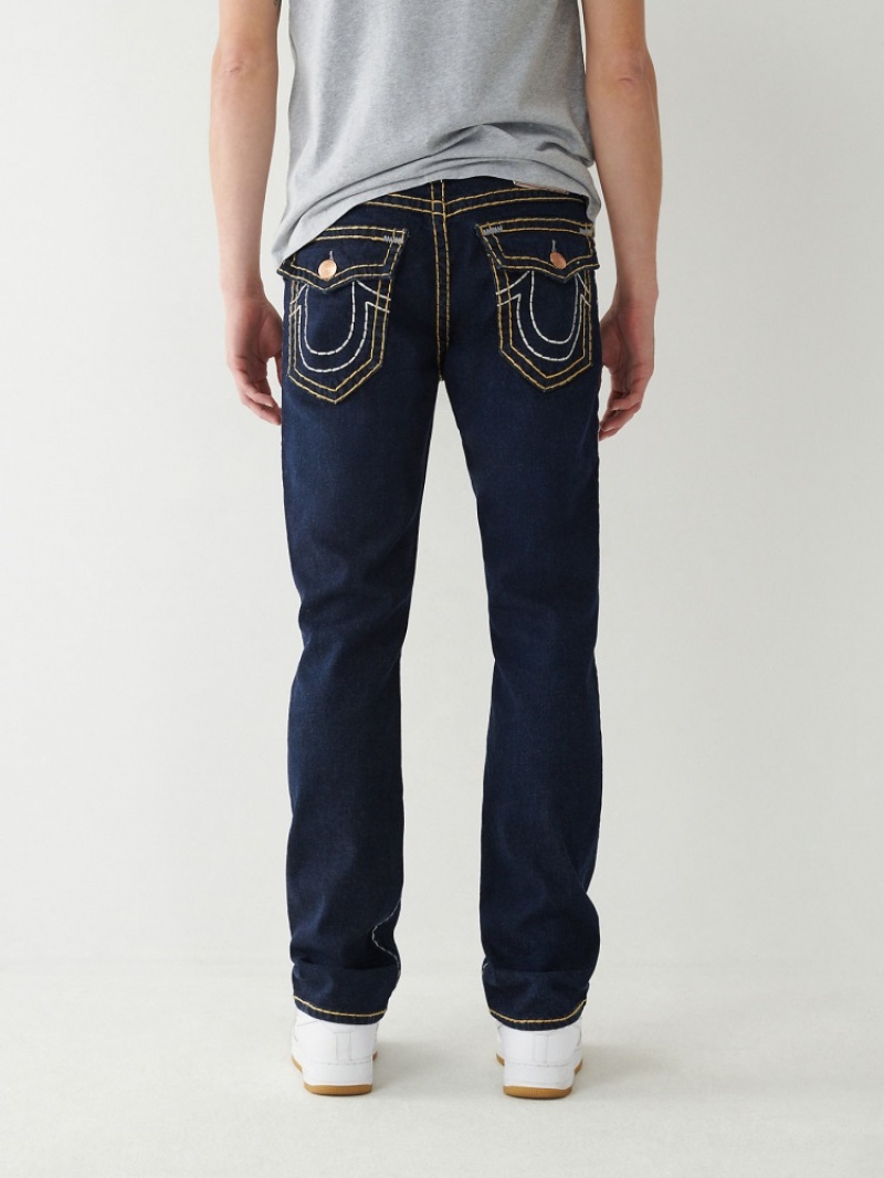 Flap Pocket Jeans True Religion Ricky Super T Stitch Droit Jean Homme Jaune | JAW-39733239