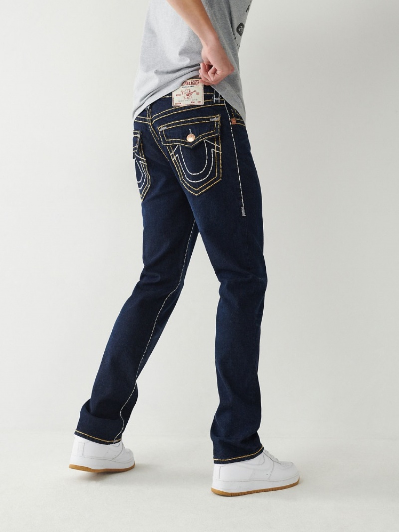 Flap Pocket Jeans True Religion Ricky Super T Stitch Droit Jean Homme Jaune | JAW-39733239