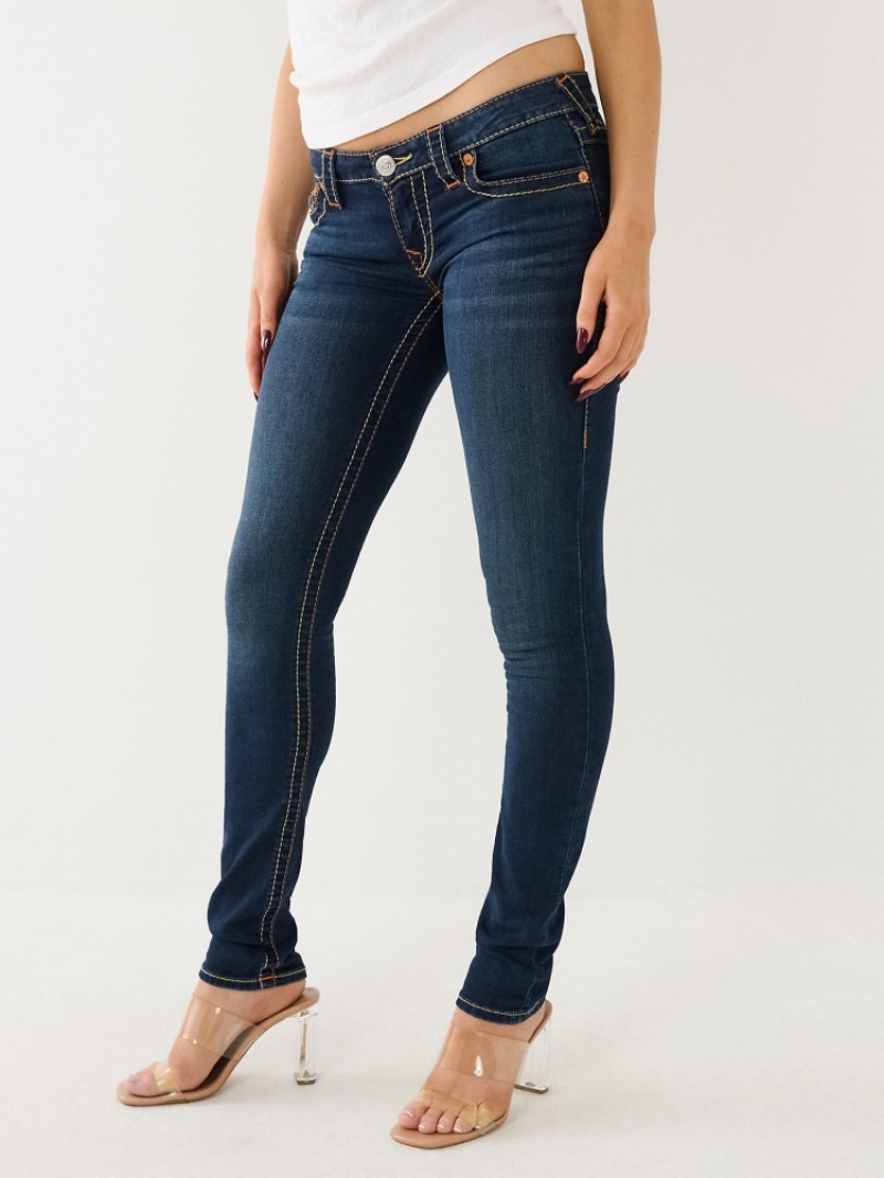 Originals True Religion Stella Big T Low Rise Mince Jean Femme Blanche Noir | TAF-81789312