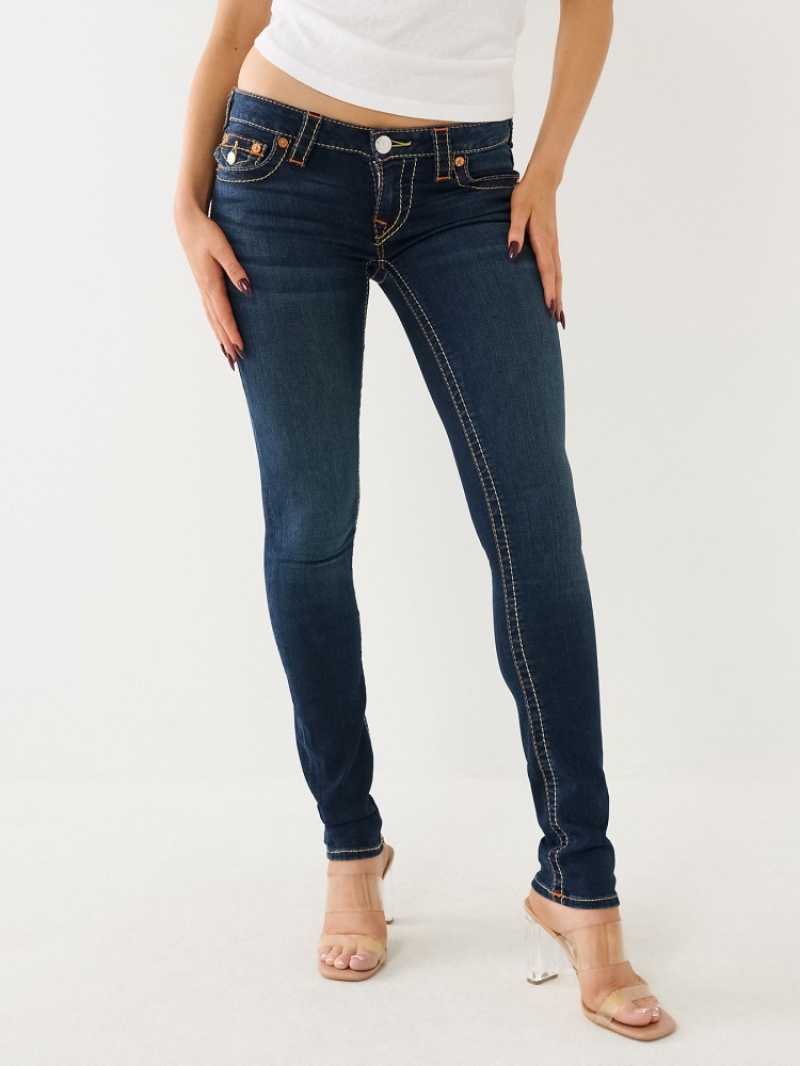 Originals True Religion Stella Big T Low Rise Mince Jean Femme Blanche Noir | TAF-81789312