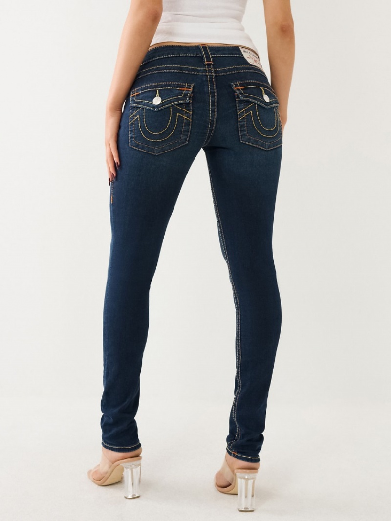 Originals True Religion Stella Big T Low Rise Mince Jean Femme Blanche Noir | TAF-81789312