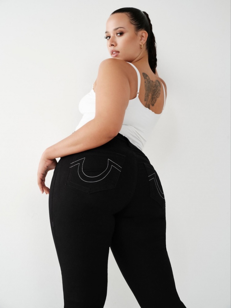 Originals True Religion Jennie Mid Rise Curvy Mince Jean Femme Orange Rose | GHP-48540027