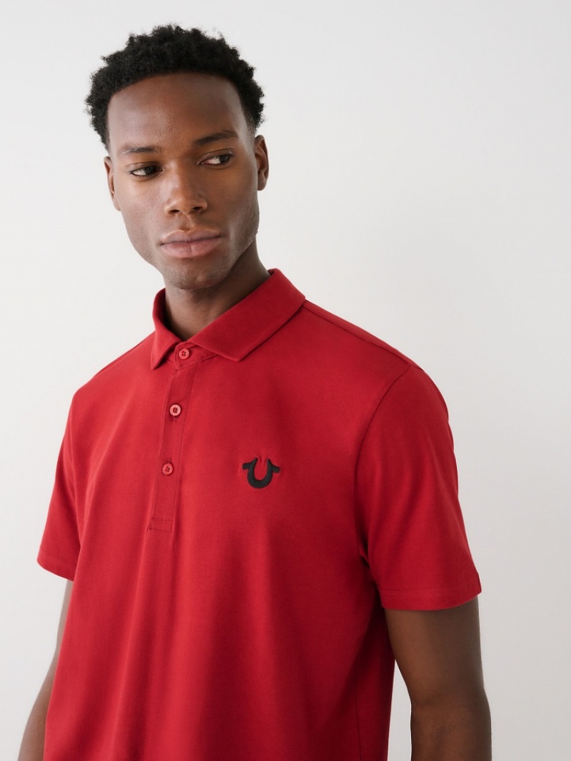 Chemises True Religion Logo Polo Shirt Homme Bleu Marine | WWE-32278441