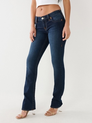 Originals True Religion Billie Droit Jean Femme Bleu Marine | MLV-60886233