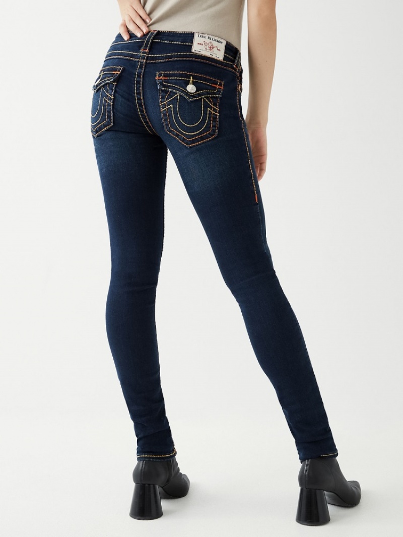 Big T & Super T Stitch True Religion Stella Big T Low Rise Mince Jean Femme Bleu | GPM-05072254