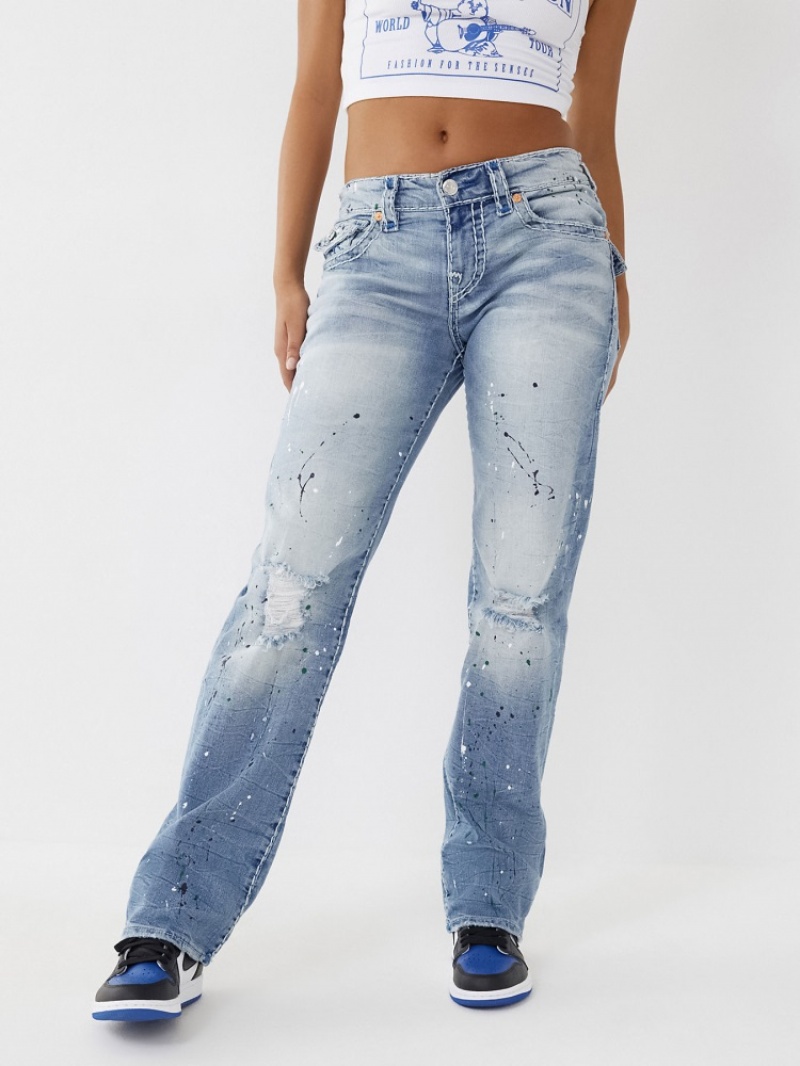 Big T & Super T Stitch True Religion Ricki Super T Stitch Relaxed Jean Femme Bleu Marine | FAU-70588945