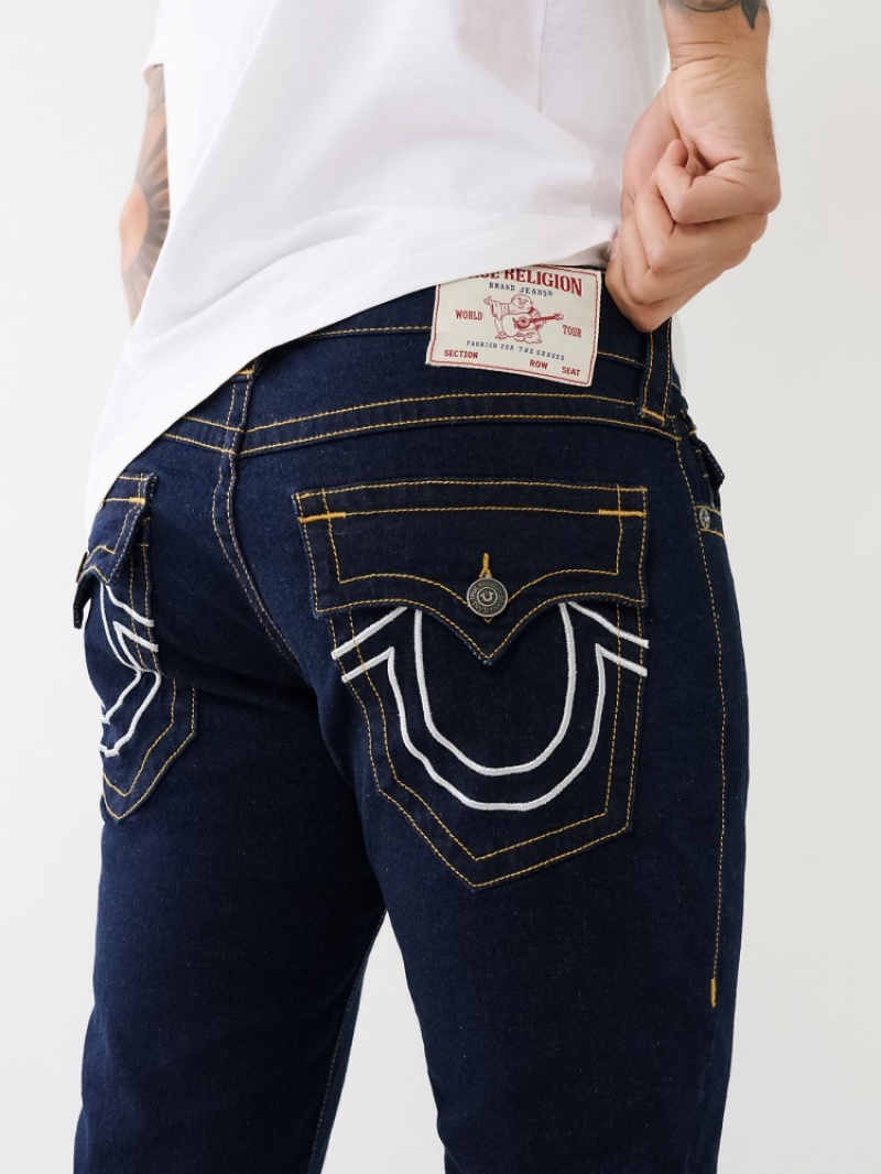 Flap Pocket Jeans True Religion Ricky Lurex Droit Jean Homme Bleu Marine | HFB-68241592