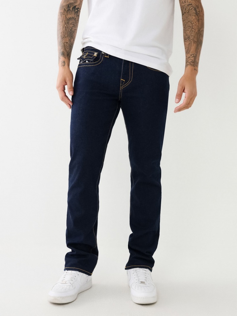 Flap Pocket Jeans True Religion Ricky Lurex Droit Jean Homme Bleu Marine | HFB-68241592