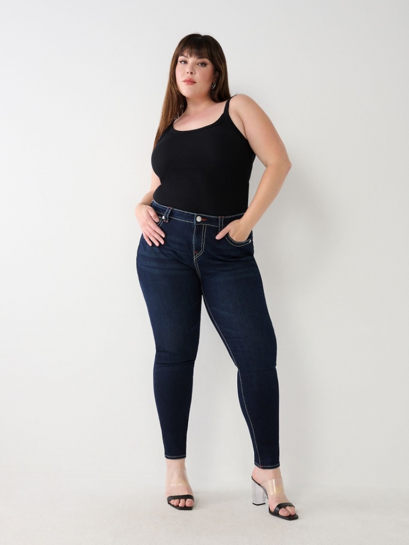 Big T & Super T Stitch True Religion Plus Halle Big T Super Mince Jean Femme Orange Rose | WXW-61022445