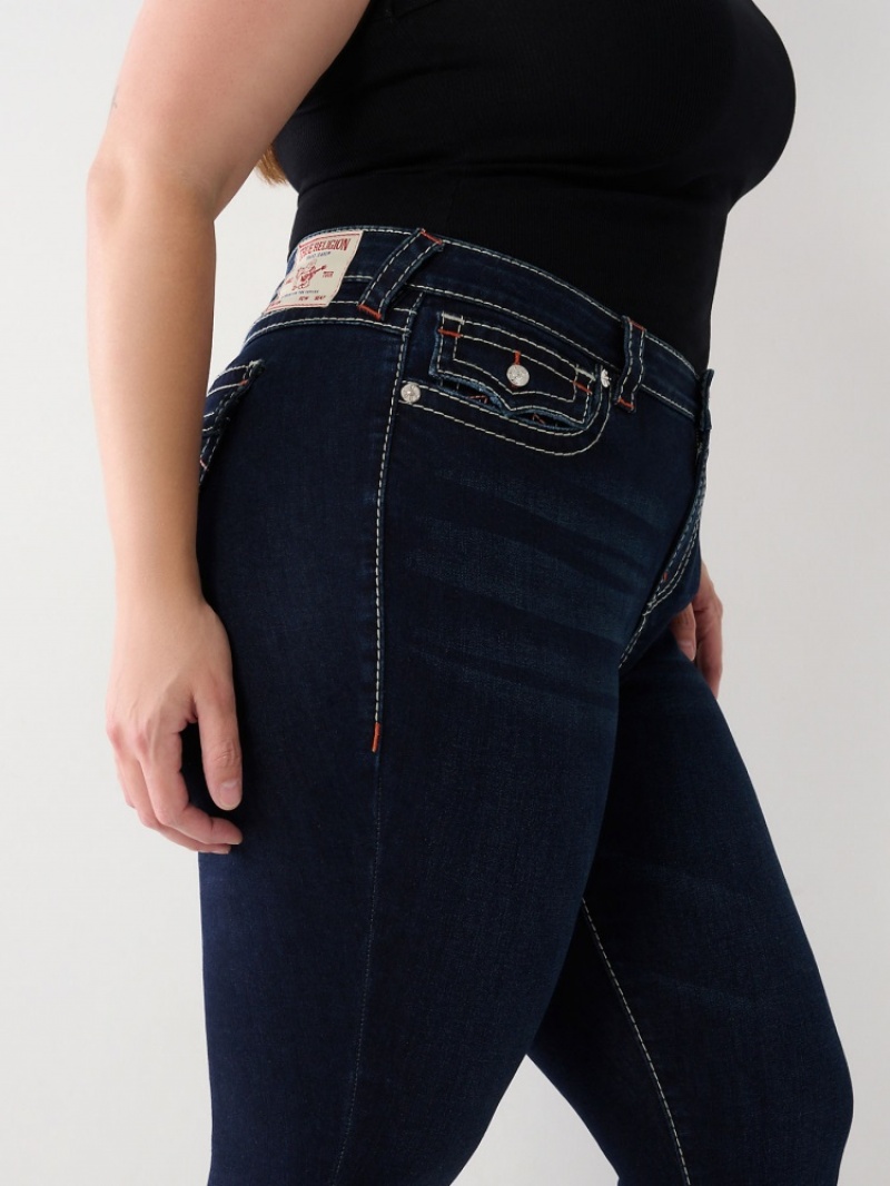 Big T & Super T Stitch True Religion Plus Halle Big T Super Mince Jean Femme Orange Rose | WXW-61022445