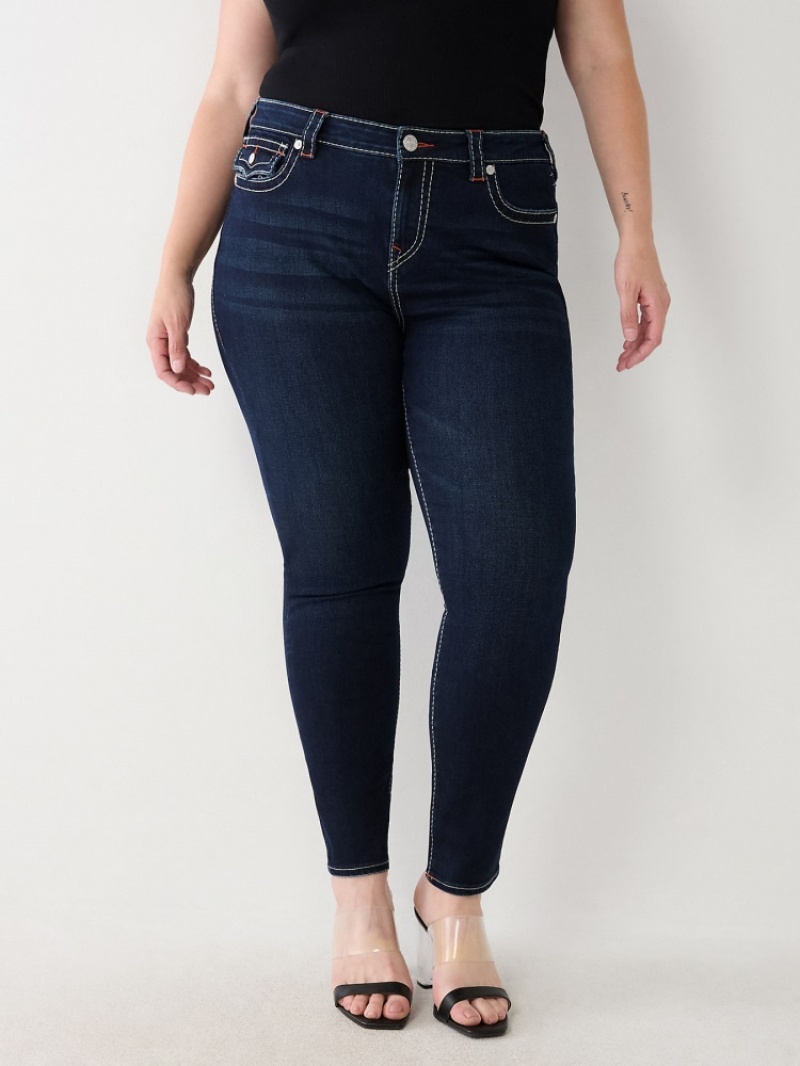 Big T & Super T Stitch True Religion Plus Halle Big T Super Mince Jean Femme Orange Rose | WXW-61022445