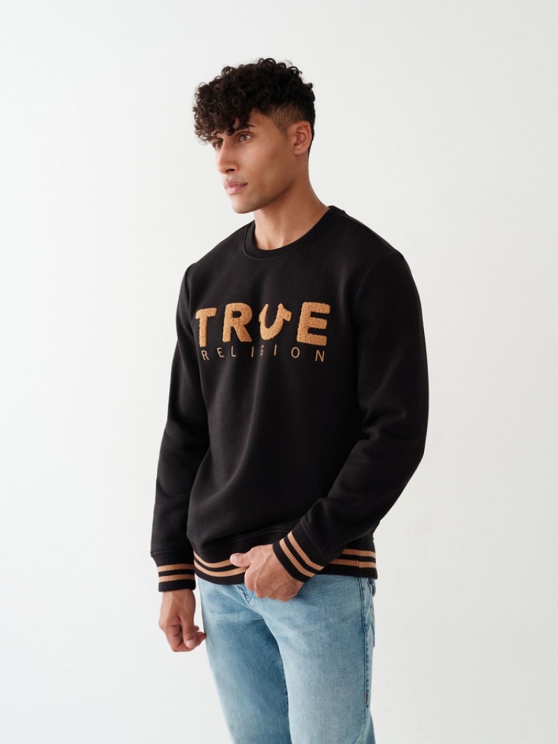 Sweat a Capuche True Religion True Crewneck Homme Bleu | RWU-91306779