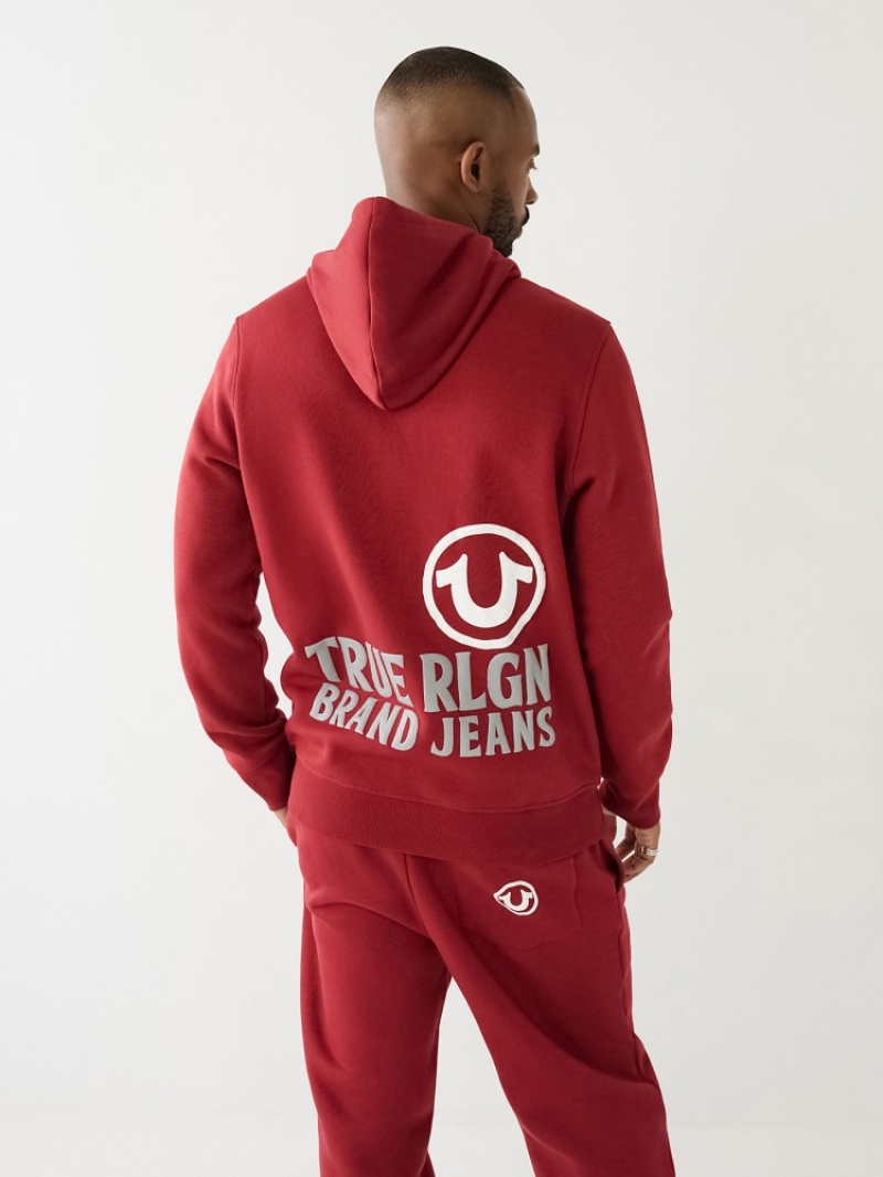 Sweat a Capuche True Religion Puff Trbj Zip Up Homme Blanche Noir | BSF-17206038