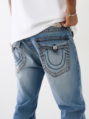 Flap Pocket Jeans True Religion Geno Big T Stitch Slim Jean Homme Bleu Marine | IOH-28418685