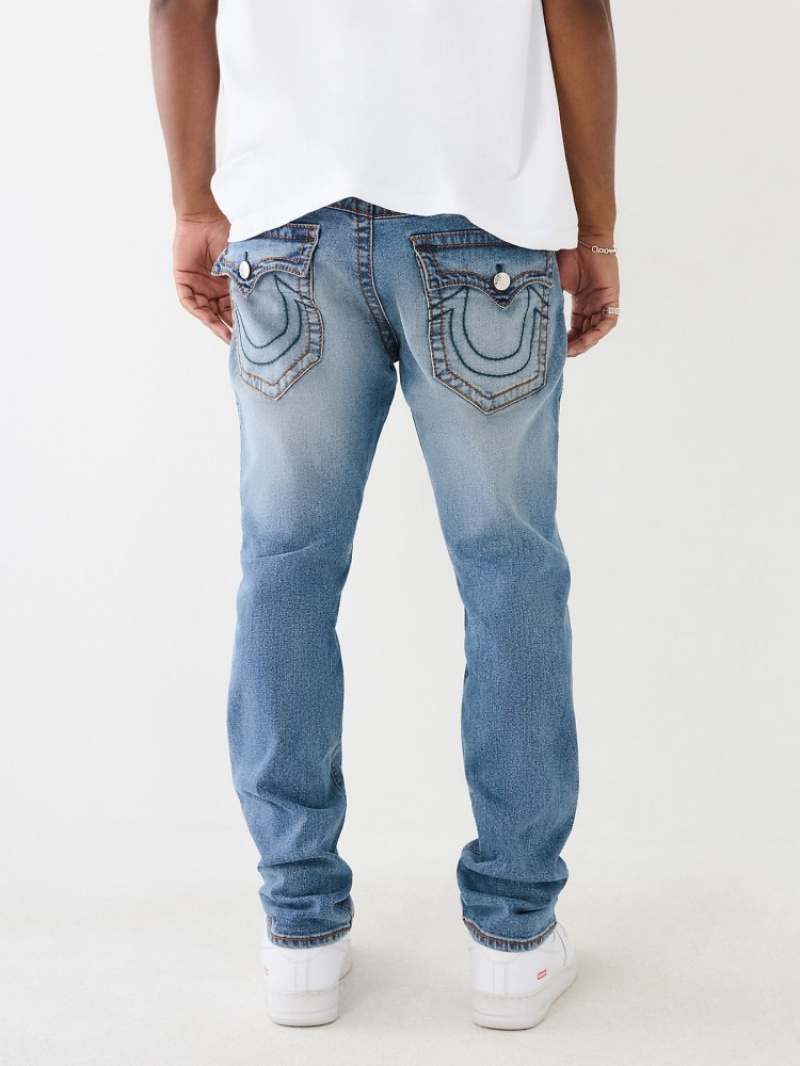 Flap Pocket Jeans True Religion Geno Big T Stitch Slim Jean Homme Bleu Marine | IOH-28418685