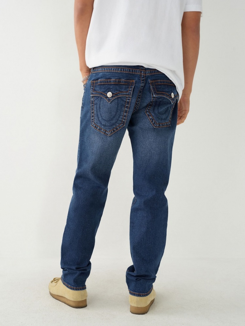 Flap Pocket Jeans True Religion Geno Big T Stitch Slim Jean Homme Bleu | PMD-77206686