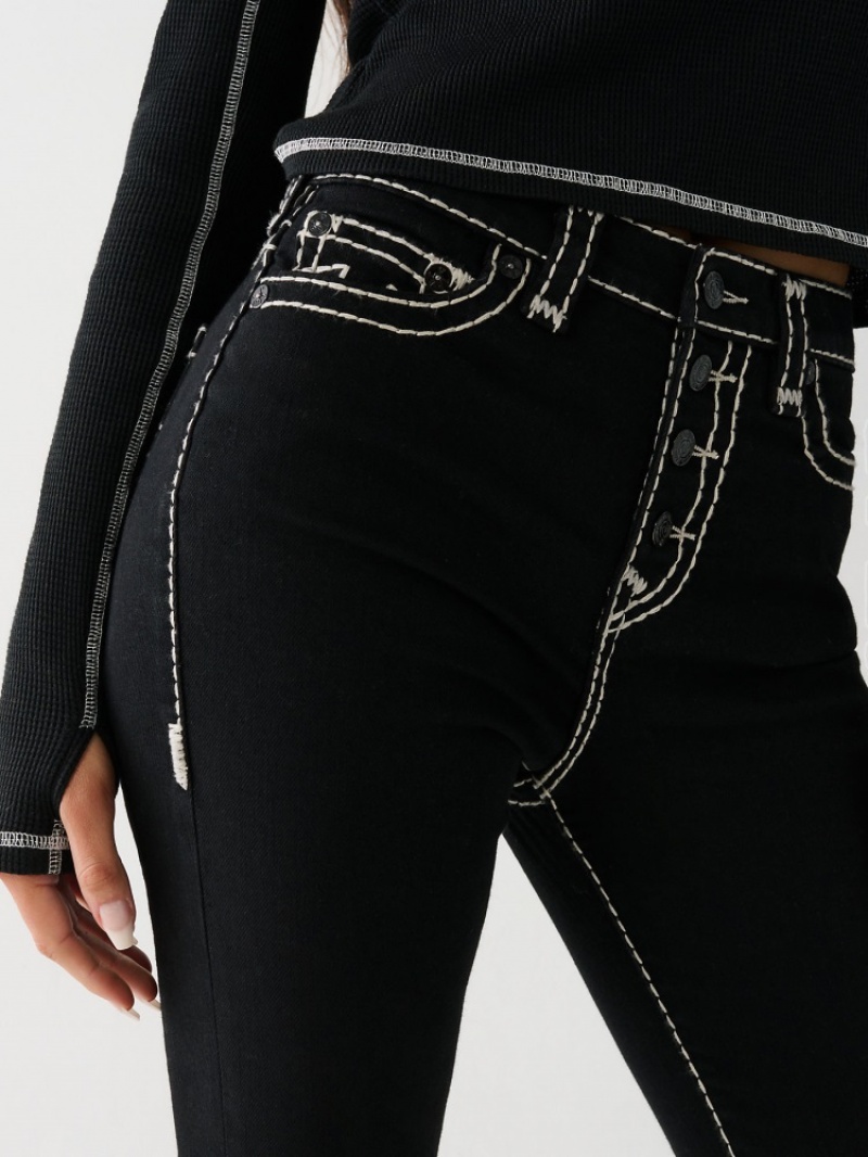 Big T & Super T Stitch True Religion Halle Super T High Rise Super Mince Jean Femme Bleu | JLD-38487255