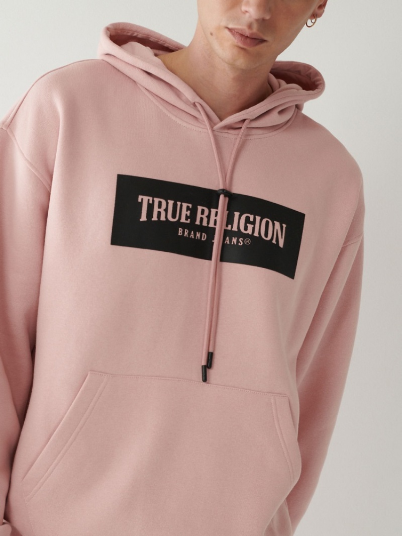 Sweat a Capuche True Religion Logo Relaxed Homme Noir | ZNY-29417438