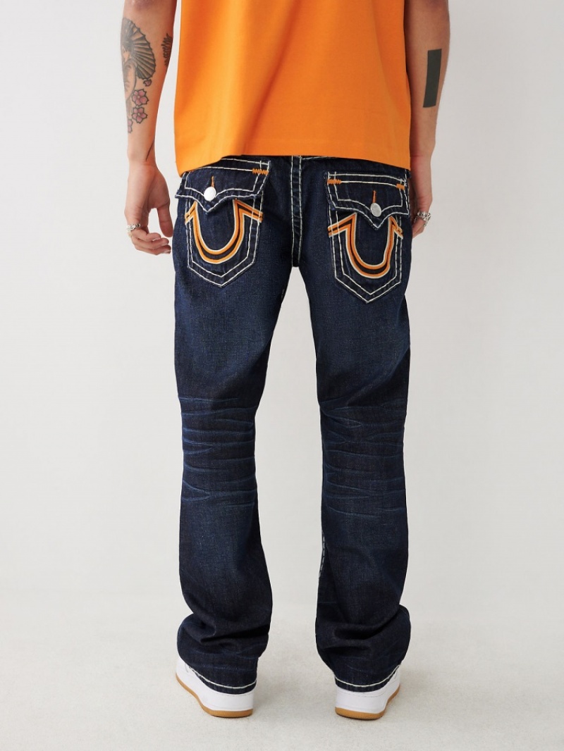 Flap Pocket Jeans True Religion Billy Double Raised Hs Super T Bootcut Jean Homme Orange Rose | QIT-99537917