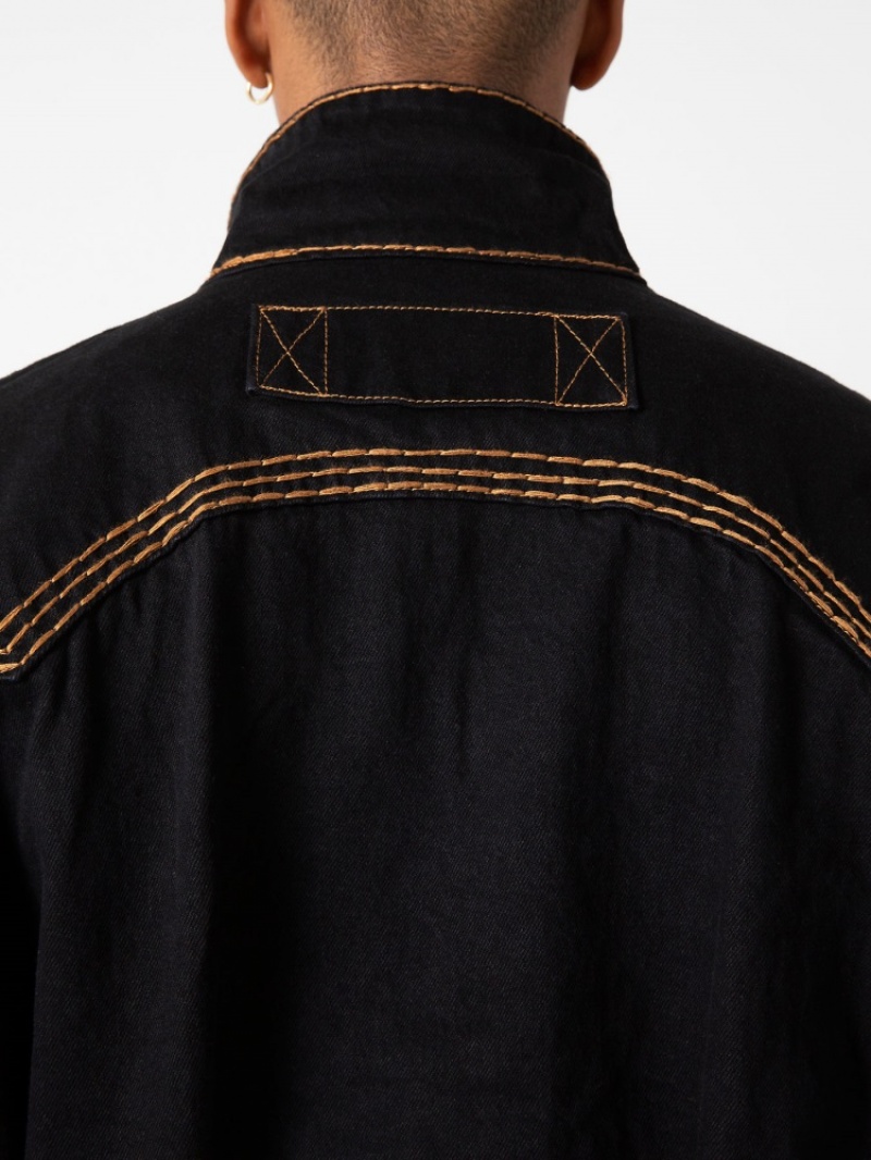 Veste Bomber True Religion Sebastien Ami X True Religion Western Jacket Super T Homme Noir | GWE-12092326