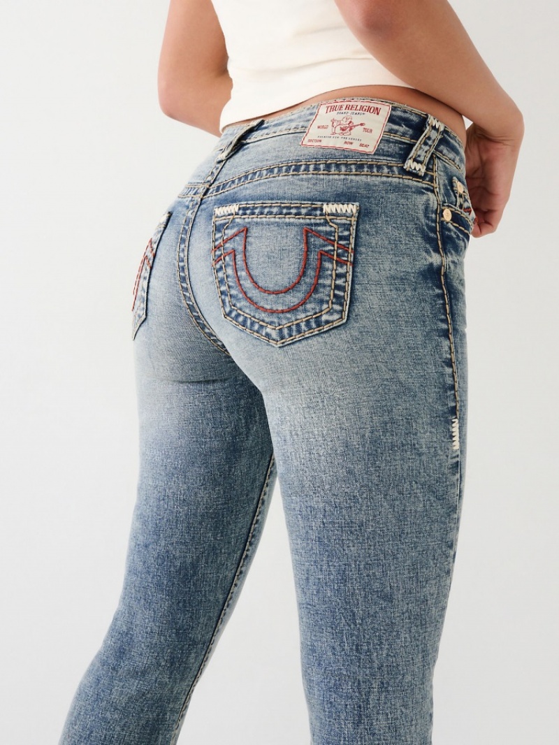 Big T & Super T Stitch True Religion Becca Super T Stitch Bootcut Jean Femme Beige | SKT-51797494