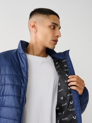 Veste Puffer True Religion Homme Bleu | JKJ-35639879