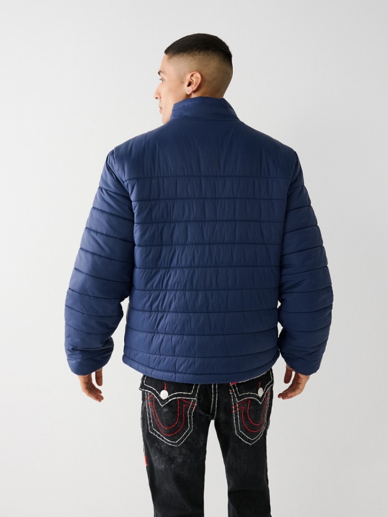 Veste Puffer True Religion Homme Bleu | JKJ-35639879