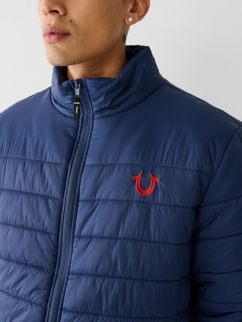 Veste Puffer True Religion Homme Bleu | JKJ-35639879