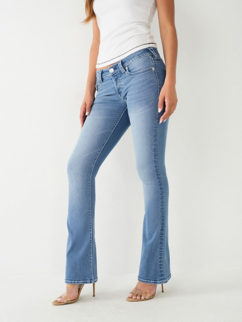 Big T & Super T Stitch True Religion Becca Low Rise Big T Bootcut Jean Femme Orange Rose | QNW-72156041