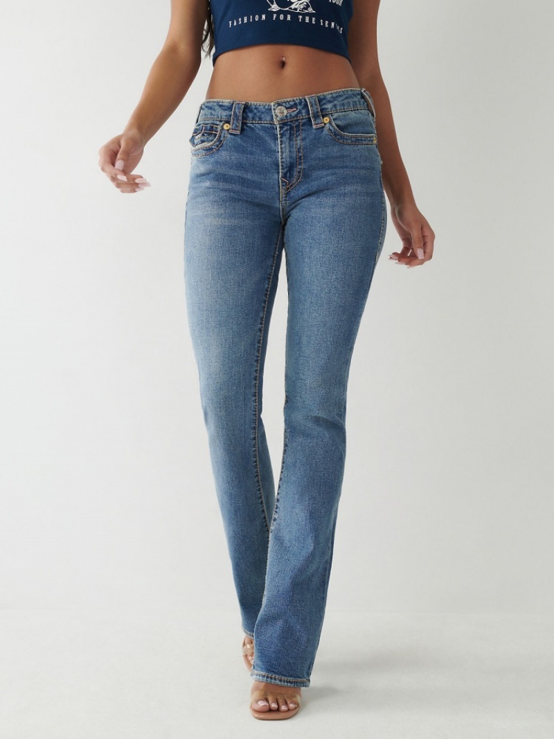 Big T & Super T Stitch True Religion Becca Big T Stitch Bootcut Jean Femme Kaki | CVD-22312391