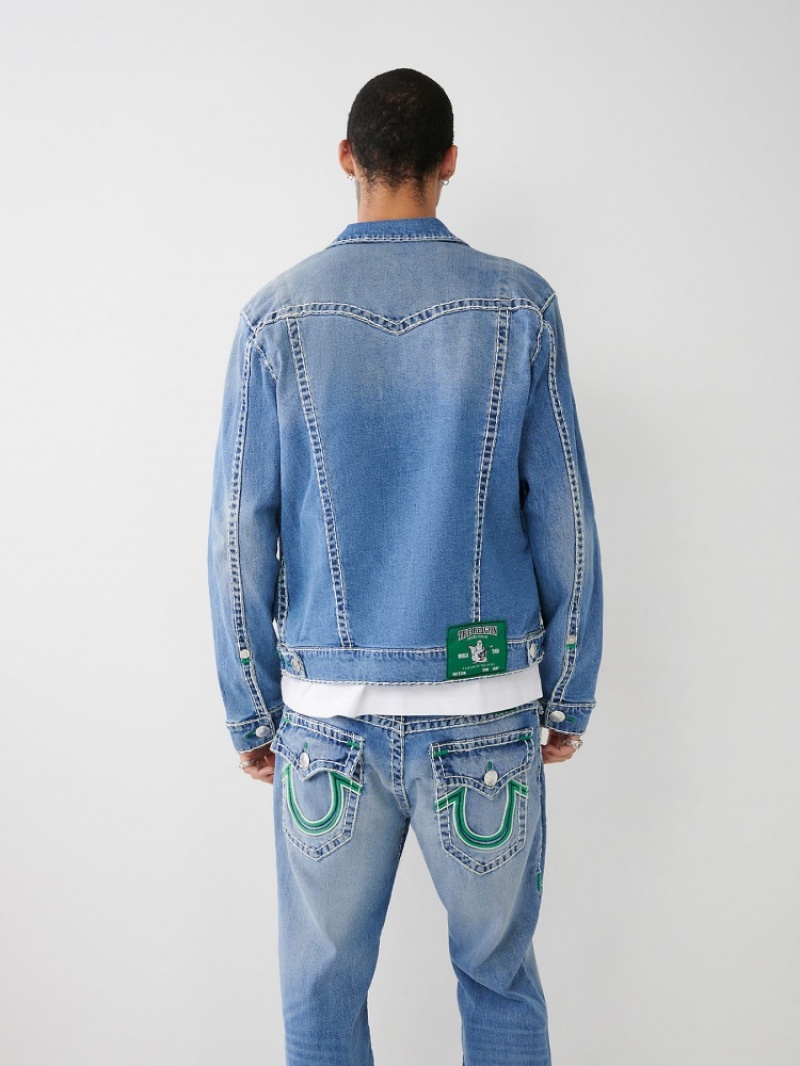 Vestes En Jean True Religion Jimmy Double Raised Hs Super T Homme Bleu | CNO-95268920