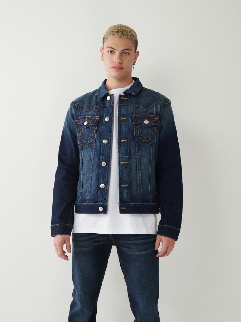 Vestes True Religion Jimmy Homme Bleu | BYE-08339638