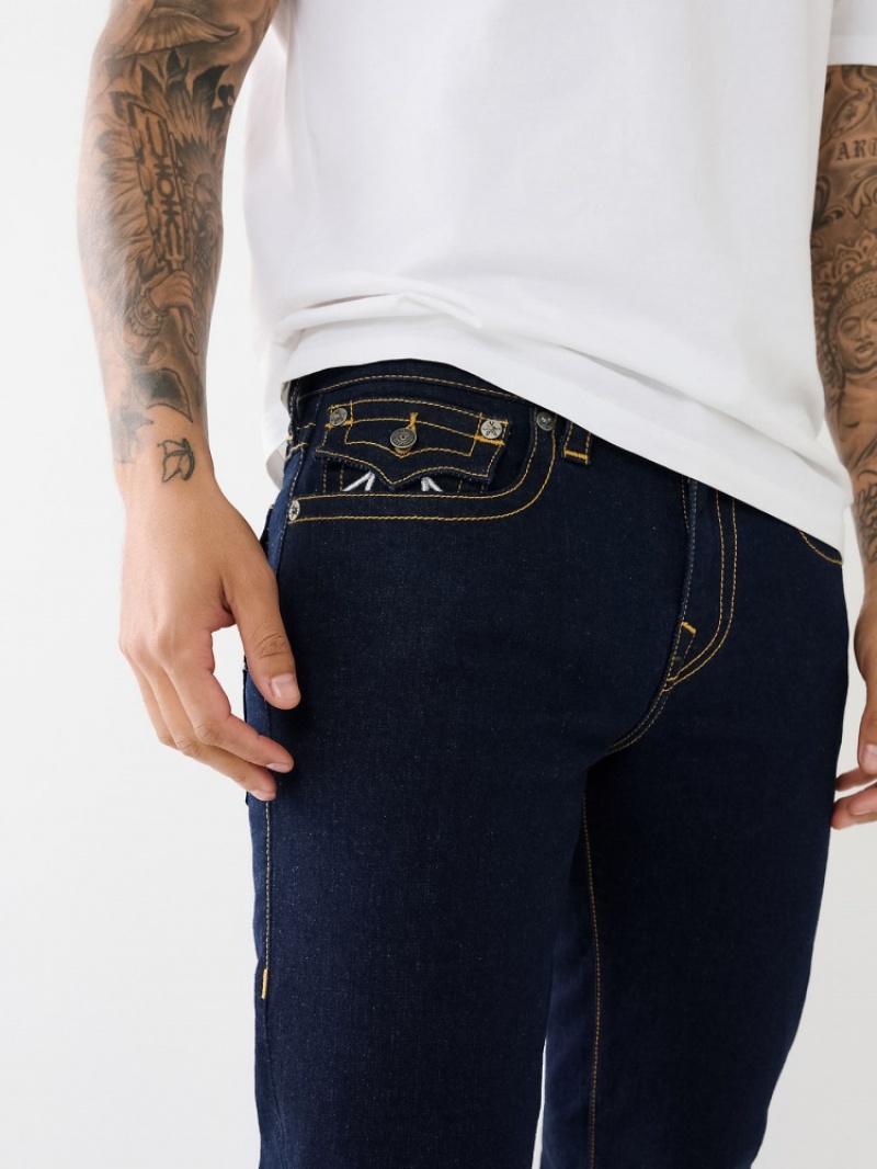 Straight Leg Jeans True Religion Ricky Lurex Homme Bleu | NGE-39154367