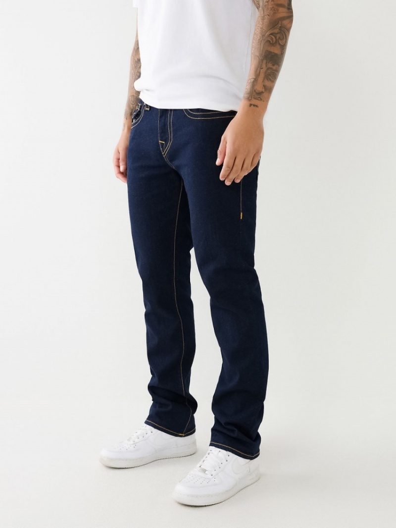 Straight Leg Jeans True Religion Ricky Lurex Homme Bleu | NGE-39154367