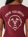 T Shirts True Religion Buddha Logo V Femme Beige | OYQ-18927661