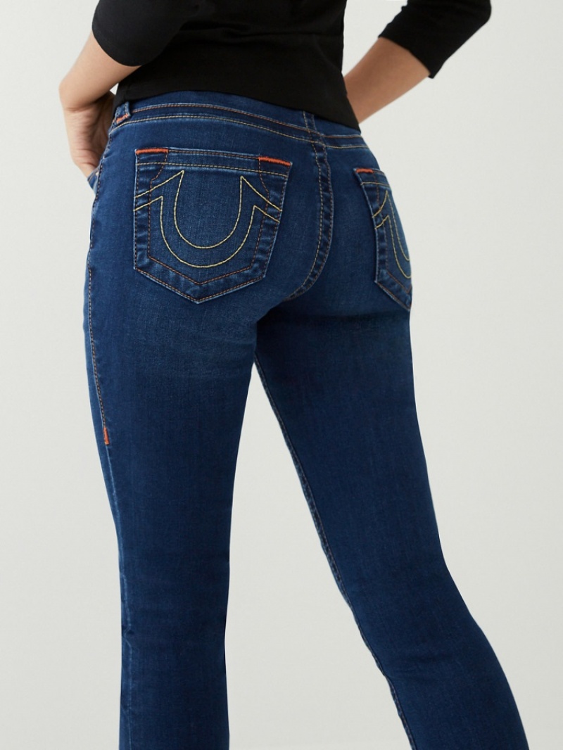 Curvy Skinny Jeans True Religion Jennie Mid Rise 27 Femme Bleu | OUP-17321880